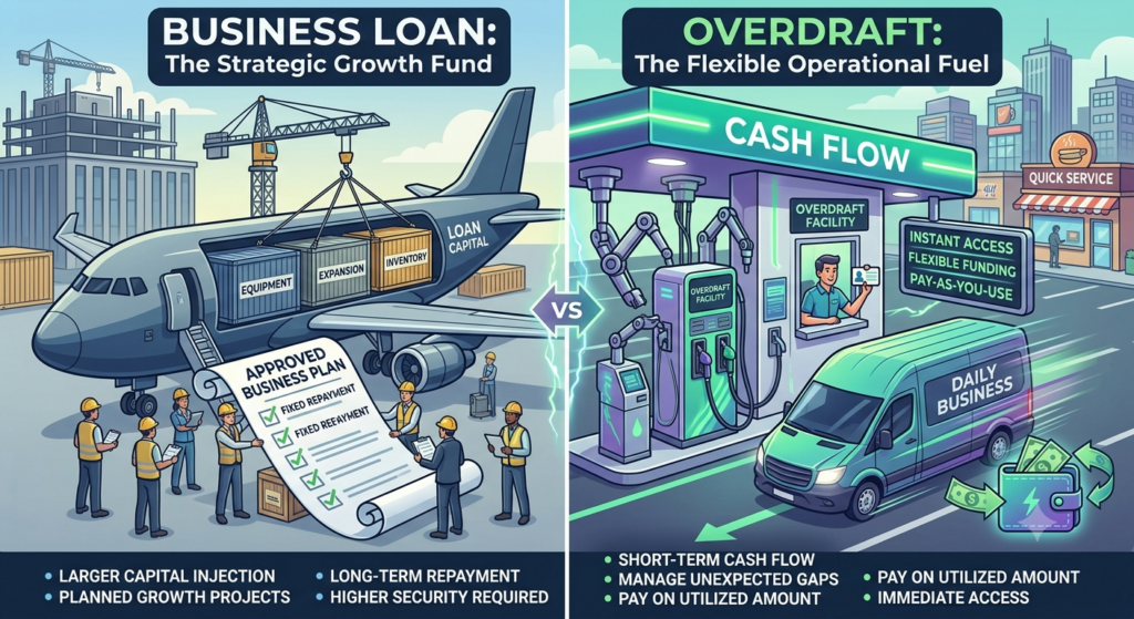 Business Loan vs Overdraft